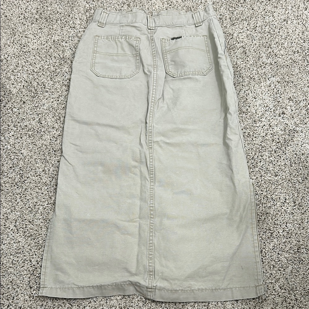 Lee Beige Casual Skirt with Pocket